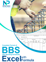 Bbs (bar bending schedule) excel with formula cover 2