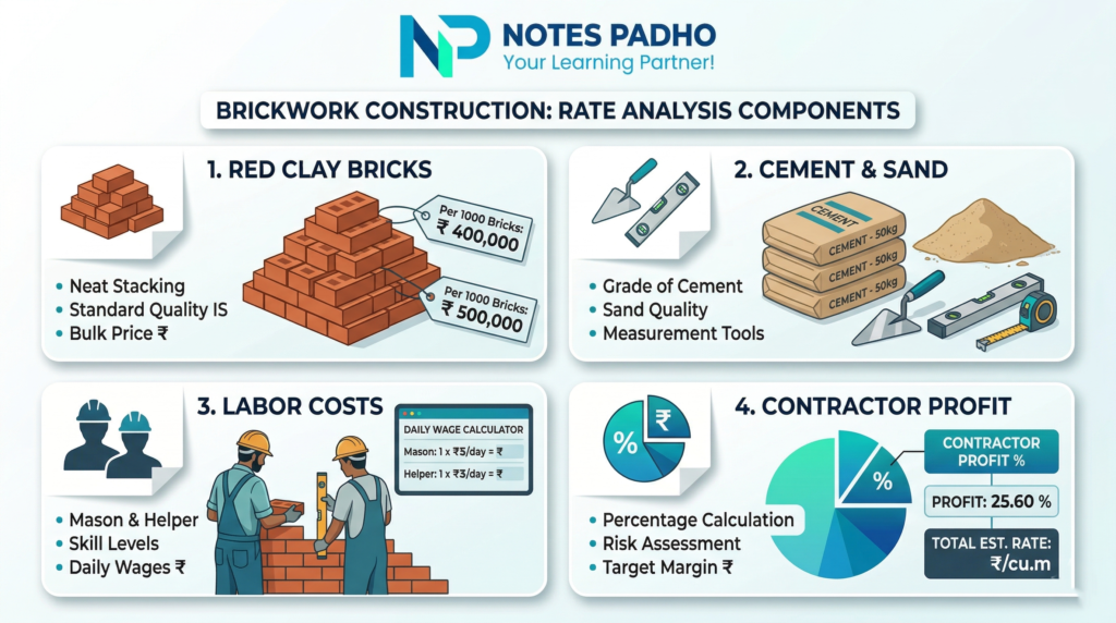 Rate Analysis of Brickwork (2)